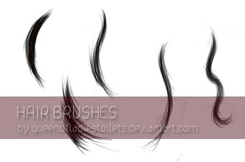 photoshop hair brushes