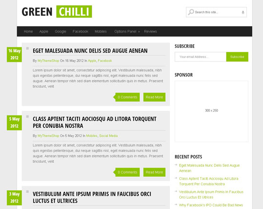 best free responsive wordpress themes 2012