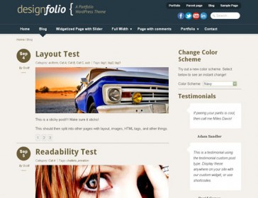 wordpress theme responsive flexible page layout