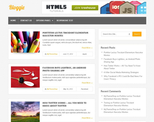 best free responsive wordpress themes 2012