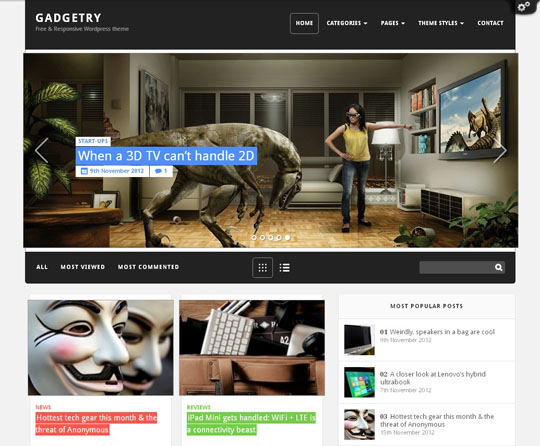 best free responsive wordpress themes 2012