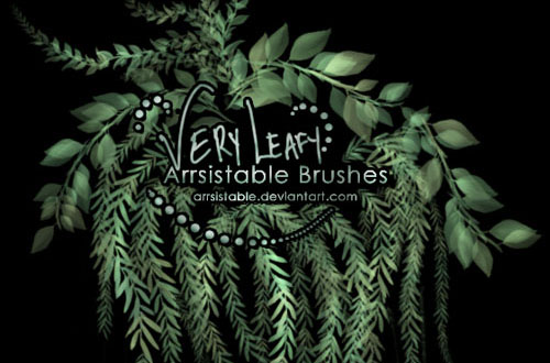 photoshop leaf brushes