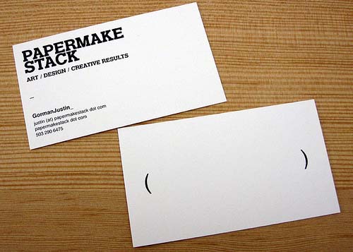 minimal business cards