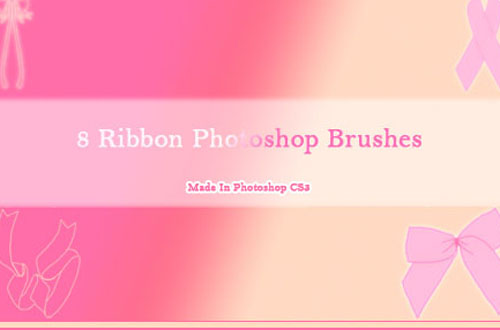 ribbon and bow photoshop brush