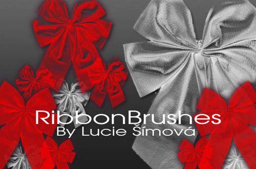 ribbon and bow photoshop brush