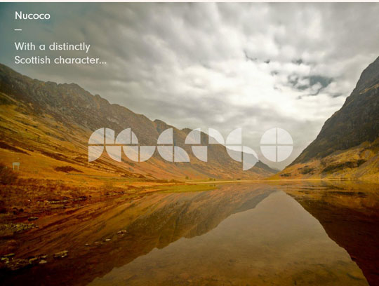 landscape photos in web design