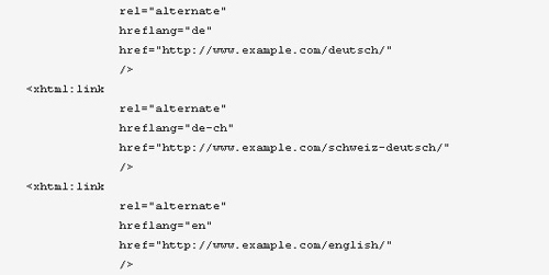 sitemap hreflang