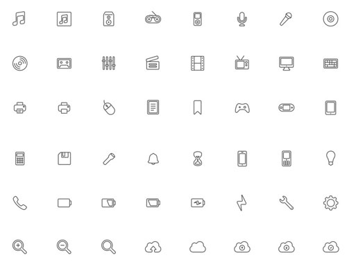 free outline icons