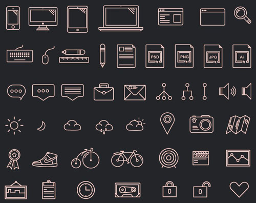 free outline icons