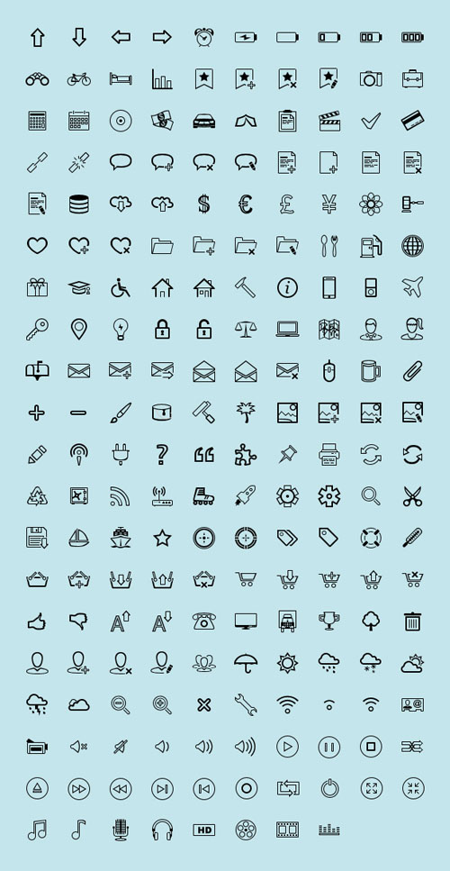 free outline icons