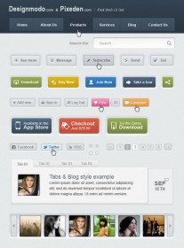 14 Free CSS/HTML UI Kits  Designbeep