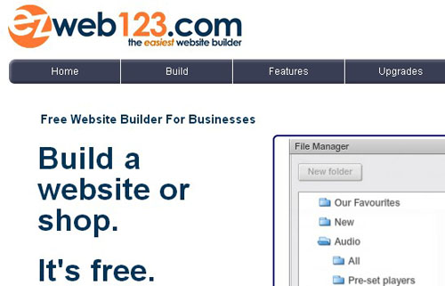 9.free website builder