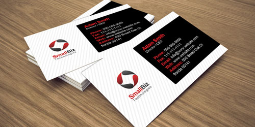 business card template