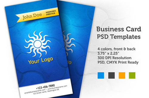 business card template