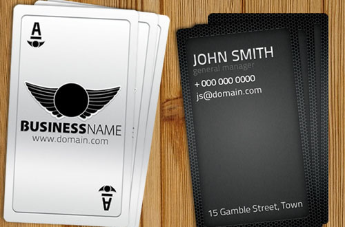 business card template