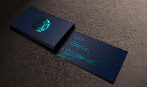 Pilates-foil-stamped-business-card