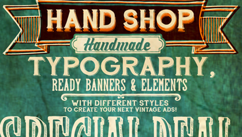 retro typography