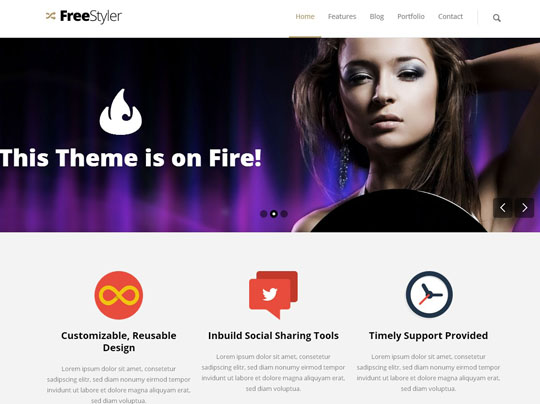 10.flat responsive wordpress themes