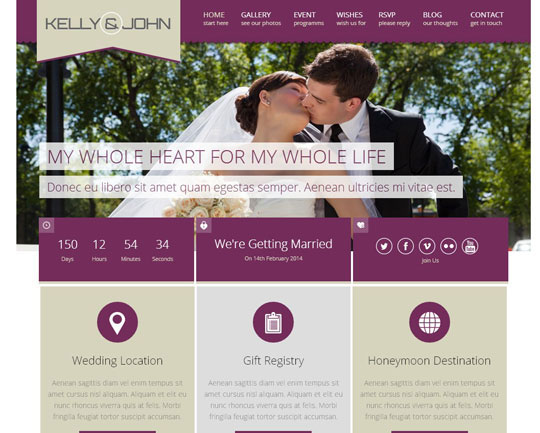 13.wordpress wedding themes