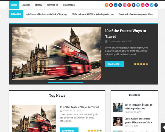 magazine style wordpress themes