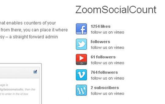 wordpress social counter plugin