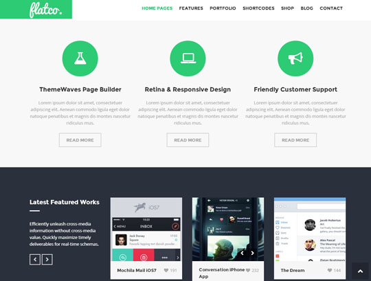 4.flat responsive wordpress themes