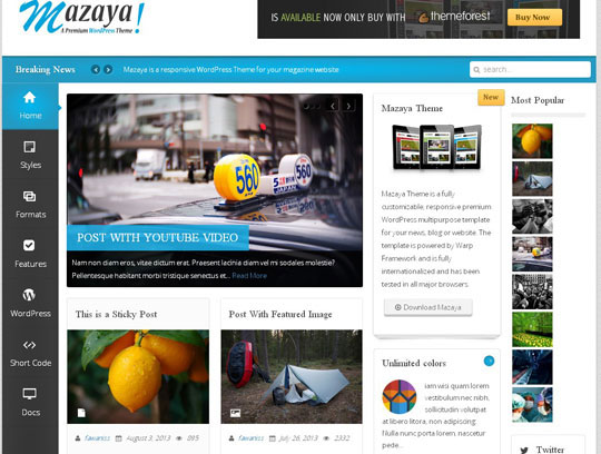 magazine style wordpress themes