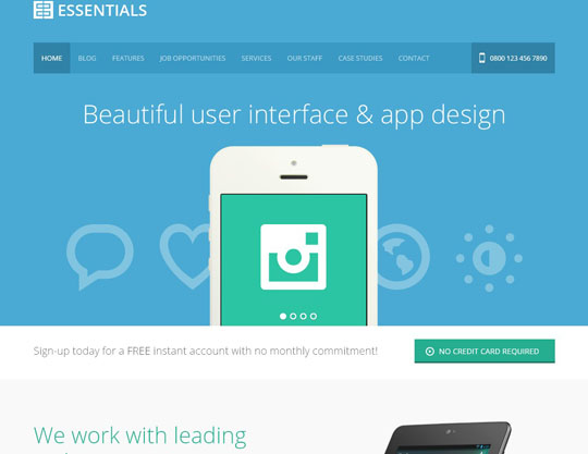 5.flat responsive wordpress themes