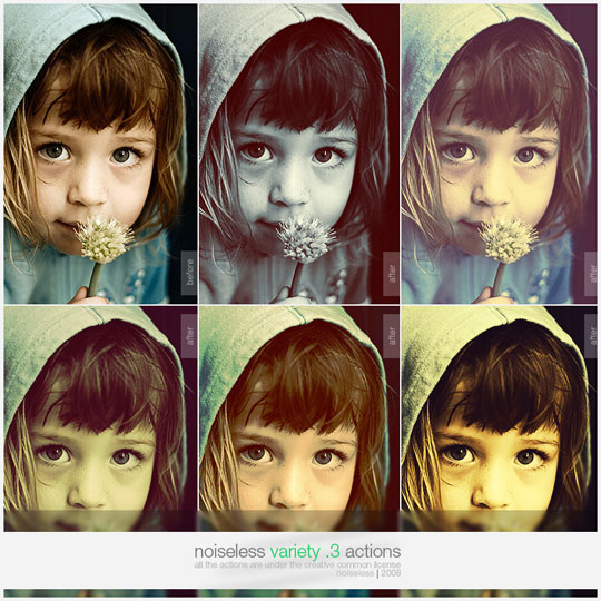 free portrait photoshop actions