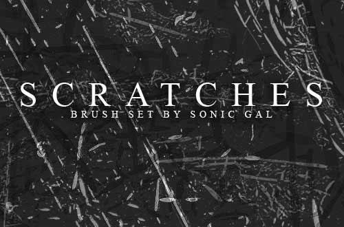 A Collection Of Free Scratch Brushes For Photoshop - Designbeep