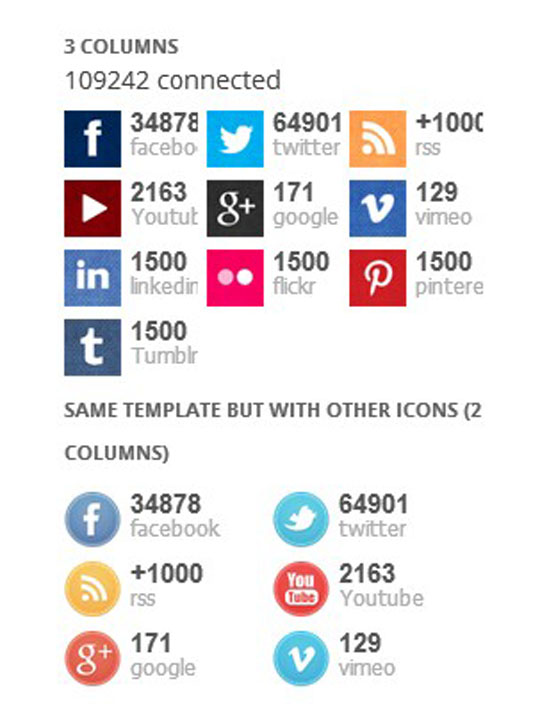 wordpress social counter plugin