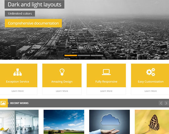 7.flat responsive wordpress themes