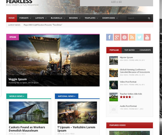 magazine style wordpress themes