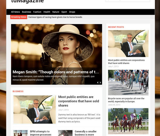 magazine style wordpress themes