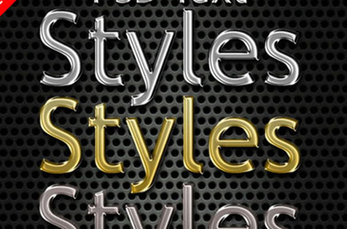 photoshop metal styles