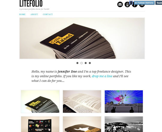 portfolio tumblr themes