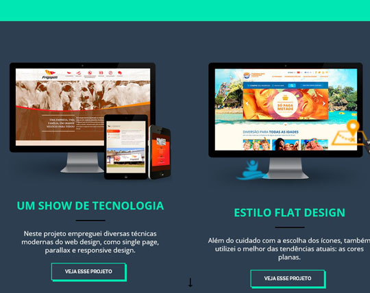 flat green color websites