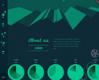 Trendy Flat UI Color GREEN – Beautiful Examples in Web Design - Designbeep