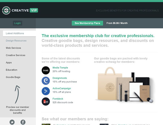 flat green color websites