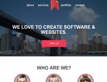 Collection Of Trendy Flat Portfolio Website Templates ( HTML5/CSS3 ...