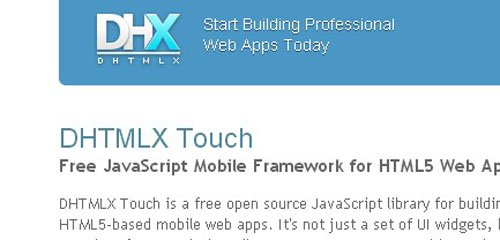 DHTMLX Touch