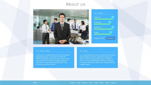 WP Theme Of the Day #40 – QuickMetro – Responsive Metro Style WordPress ...