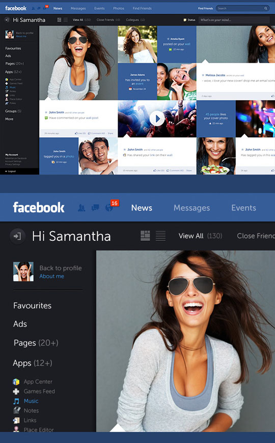 facebook redesign