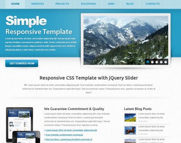 100 Absolutely Free Responsive HTML5/CSS3 Website Templates - Designbeep