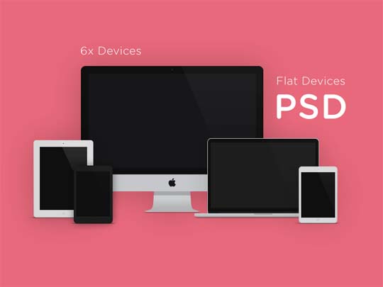 8.free flat minimal psd mockup