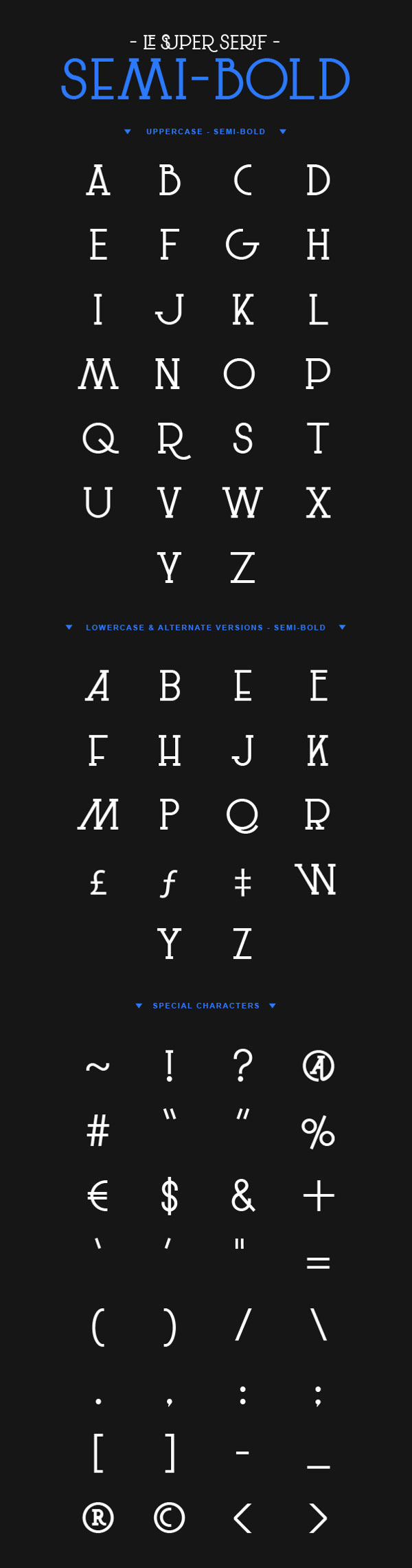 3.Le Super Serif font