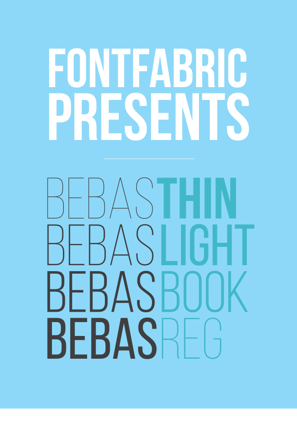 Free Font Of The Day : Bebas Neue