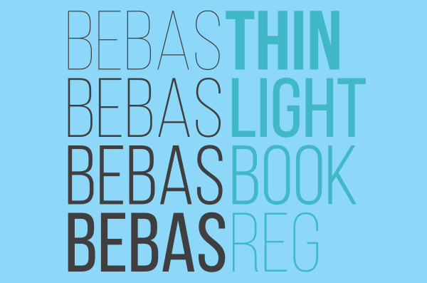 offer Sequel Gutter Free Font Of The Day : Bebas Neue (4 New Weights – Thin, Light, Book, and  Regular) - Designbeep