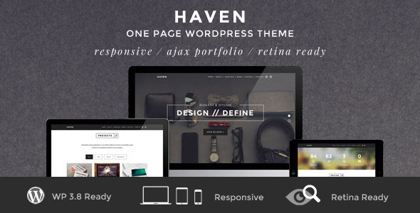 One Page WordPress Theme