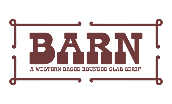 Free Font Of The Day Barn